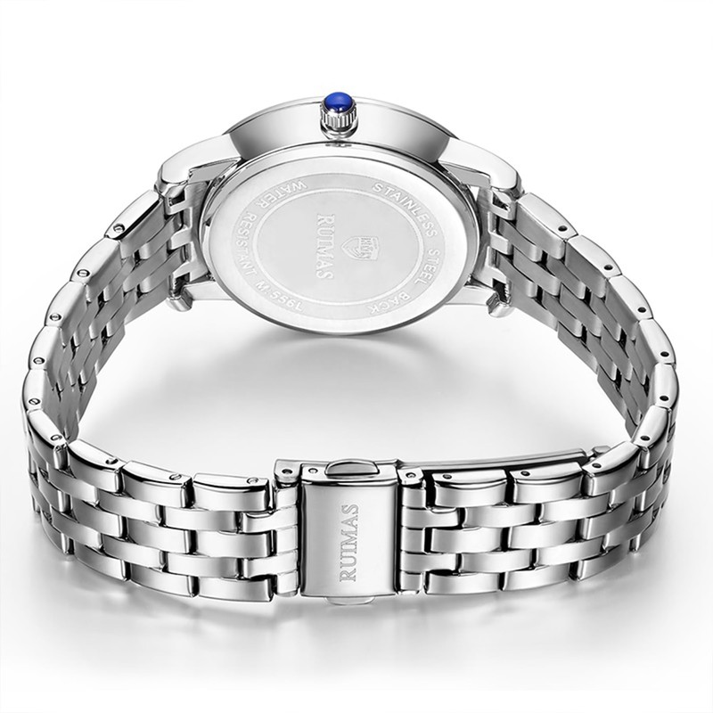 RUIMAS Women's Analog Waterproof Date Fashion Popular Metal Band Quartz