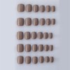 evpct Acrylic Taupe Glossy Press on Nails Short Square, Glossy