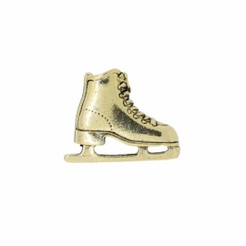 Jim Clift Design Figure Skate Gold Lapel Pin - 1 Count