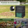 Costway Large Outdoor Compost Bin 80 Gal for Kitchen Waste