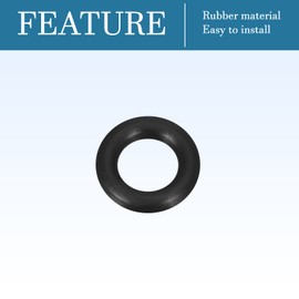 QUARKZMAN Nitrile Rubber O-Rings Rubber Seal 8 mm x 4 mm x 2 mm for Tap Plumbers Repair Seal Connection, Black Pack of 50
