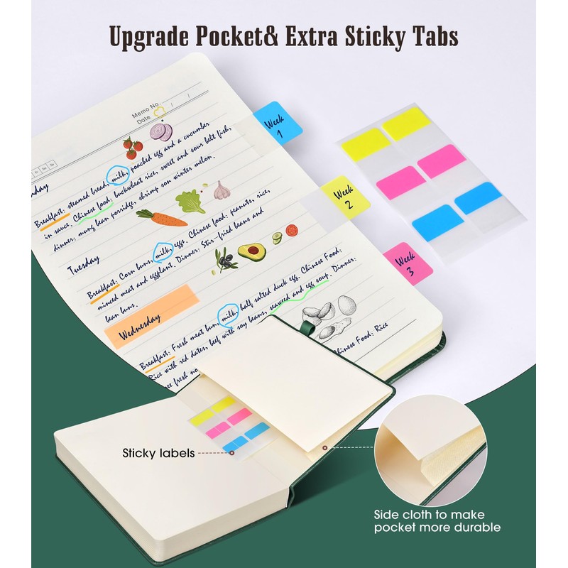 Lined Journal Notebook -365 Pages A5 Thick Journals for Writing