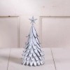 Irvin's Tinware Tin Christmas Tree in Rustic Metal White Wash