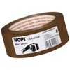 Nopi Universal Rolls of Brown/Buff Packing Tape, 66 m x