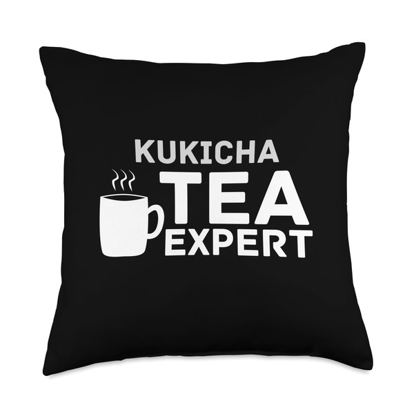 Tea Expert Kukicha Tea Lover Throw Pillow