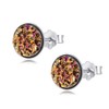 925 Sterling Silver Gold Stud Earrings Gold and Silver Earrings