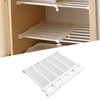 Tension Rod Shelf Adjustable Length Space Saving Nail Free Expandable