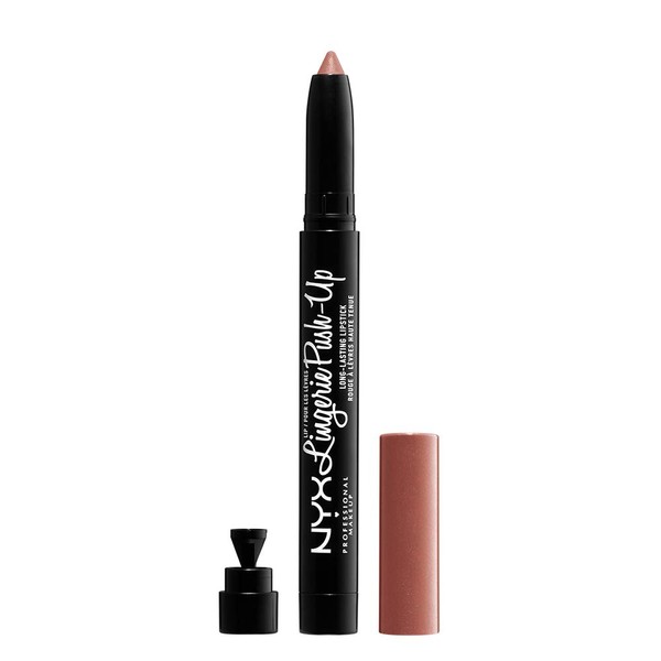NYX PROFESSIONAL MAKEUP Lip Lingerie Push-Up Long Lasting Lipstick - Bedtime Flirt, Red Tone Pink