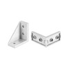 sourcing map 16Pcs Inside Corner Bracket Gusset, 38x38x18mm 2040 Angle