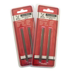 82mm Reversible Planer Blades HSS for Bosch Black and Decker DeWalt Pack of 4