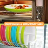 Kids Porcelain Plates with Anti-Slip Silicone Sleeves | Microwave &