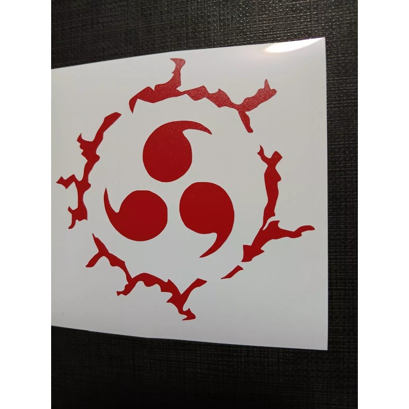 Sasuke Curse Mark Naruto Red Sticker Vinyl Decal Windows/Laptop Waterproof