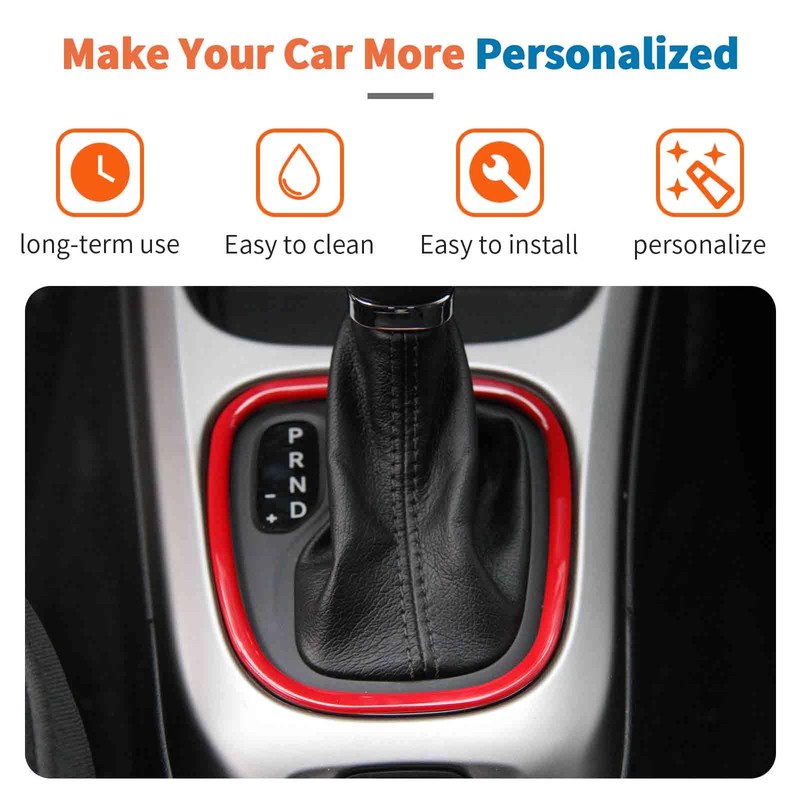 JeCar Center Console Gear Shift Panel Trim for Jeep Compass