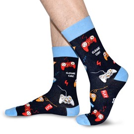 Calcetines divertidos para juegos de leer, para hombres y mujeres, Calcetines Crew - Juego, Medium