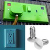 60Pcs Sliver 3/8 Inch Long 6-32 Thread White Wall Plate