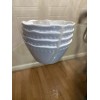 Tommy Bahama White MELAMINE Appetizer Bowls Set /4 - Scalloped