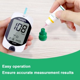 Metene TD-4116 Control Solution, Level 2, Used with metene TD-4116 Blood Glucose Monitor Kit