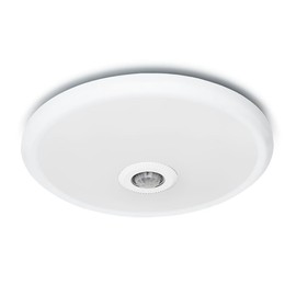 Kwazar Luminaire Boom LED Ceiling Light with Motion Sensor 12 W 1000 lm Neutral White Ceiling Light Kitchen Living Room Modern Ceiling Light with Sensor 360° 230 V Lamp Diameter 28 cm