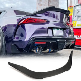 MCARCAR KIT Carbon Fiber Trunk Spoiler for 2019-2024 Toyota Supra A90 A91 Coupe Rear Boot Lid High-Kick Rear Trunk Spoiler Duckbill Wing Lip Factory Outlet