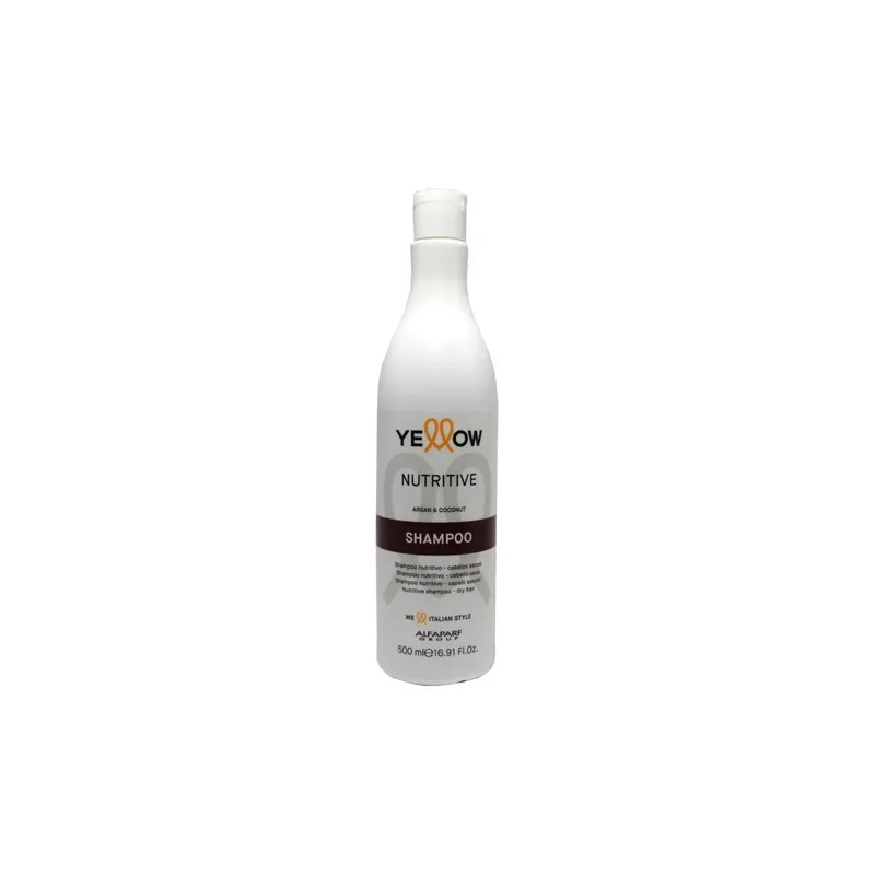 Yellow Shampoo Nutritive Argan Coco Pelo Seco Dañado 500 Ml