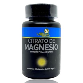 Citrato de Magnesio 30 capsulas Vitesa Natural.                                                                                                       