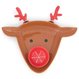 Transpac Y7786 Dolomite Reindeer Chip and Dip, Set of 4