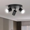 CHENBEN Lámpara de Techo Led 3 Spots Gu10 Moderna Lampara