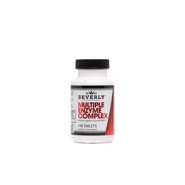 Beverly International (MEC) Multiple Enzyme Complex, 100 Tablets. An Ultra-Premium Digestive Aid Helping Bodybuilders, Athletes and Fitness Enthusiasts Digest Their Meals More Easily. Take with food.