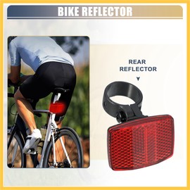 BULLSPANN Bicycle Reflector 2.7cm 1.06" ID Bicycle Warning Reflector Bicycle Accessories Plastic Red