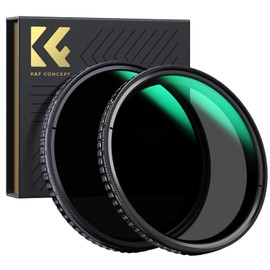 K&F Concept 72mm ND2-32 + ND32-512 Filter Kit Variable ND Lens Filters Set (2 Pcs) Neutral Density (Nano-X Series)