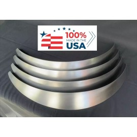 Lemon Hill Avenue Universal Metal Fender Flares Style 2: 2" Wide, 4-piece set (hand-made)