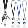 3 Pack Neck Lanyard with ID Badge Holder, Office Strap