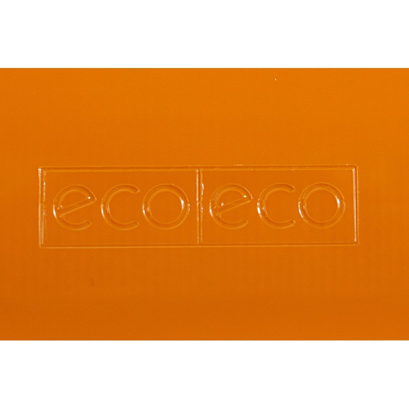 eco-eco A5 50% Recycled Transparent Press Stud Popper Wallet, Plastic