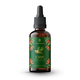 Fatigue Tiredness Relief Essential Oil Blend (Kabir) by GurEssence - 100% Pure Therapeutic Grade Fatigue Relief Blend Essential Oil - 1 oz (30 ml) - Perfect for Aromatherapy