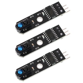 Tracking Module, 5V 1 Way Tracking Module, 1 Channel Infrared Reflection Tracking Sensor Module, Intelligent Car Infrared Tracking Probe Module, Pack of 3