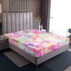 Erosebridal Kids Tie Dye Pink Bed Sheets Girls Bohemian Batik