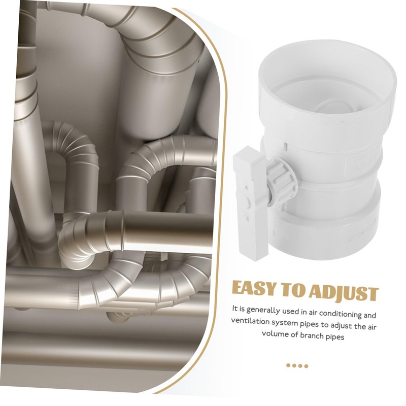 ORFOFE Plastic Manual Air Volume Damper for Air Ducts Adjustable