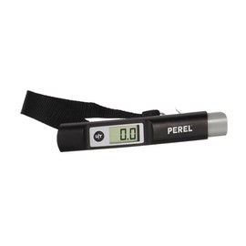 Perel Black Digital Electronic Luggage Scales 50kg Weight Automatic Shut-Off LCD Display