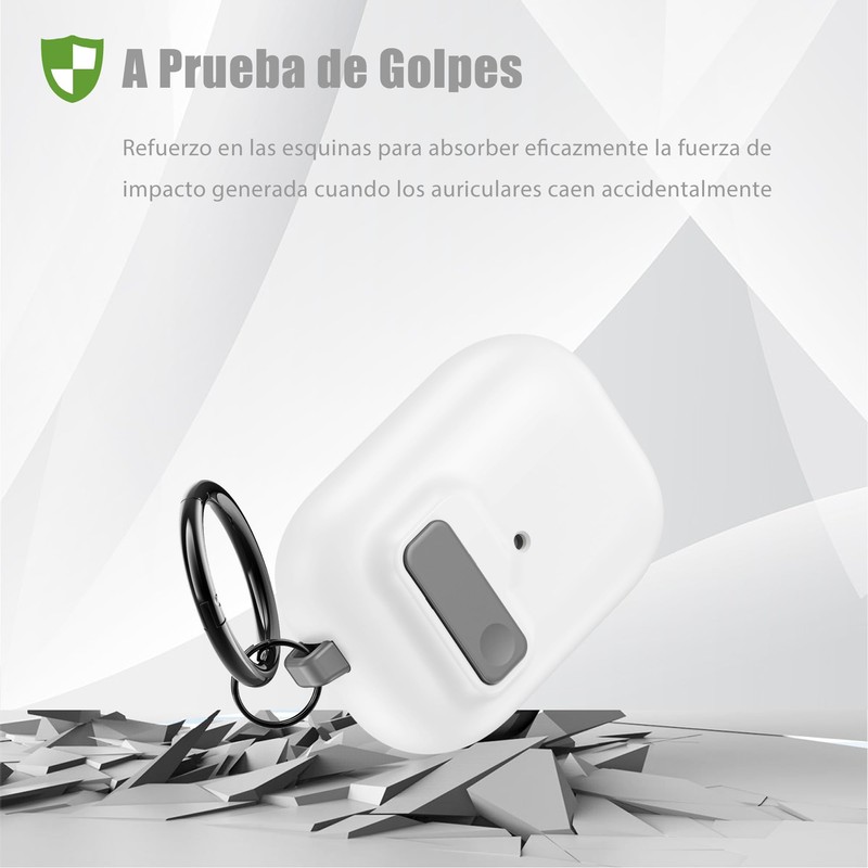 ARGOO Funda para AirPods Pro 2 Cierre Magnético Expulsión Automática,