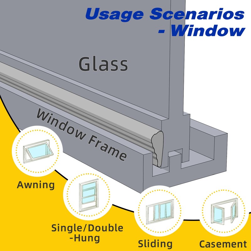Weather Stripping Door Seal Strip for Door Frame,Window Insulation for