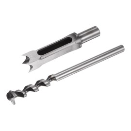 uxcell Square Hole Drill Bit, 7/8" High-Carbon Steel Hollow Chisel Mortise Power Tool for Woodworking