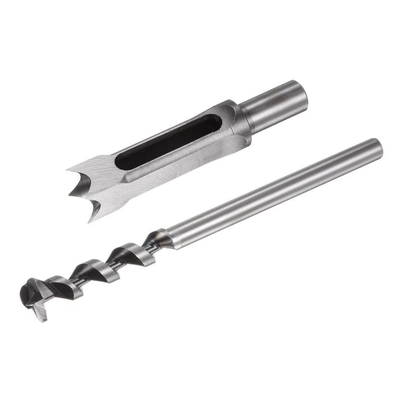 uxcell Square Hole Drill Bit, 7/8" High-Carbon Steel Hollow Chisel