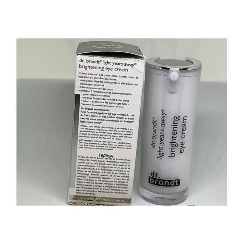 DR. BRANDT LIGHT YEARS AWAY BRIGHTENING EYE CREAM 0.5oz ACTIVE