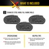 Xcluder Rodent Control Fill Fabric; Black 3 Rolls of Stainless