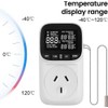 2400W Digital Temperature Controller Plug in Thermostat Outlet Digital RV