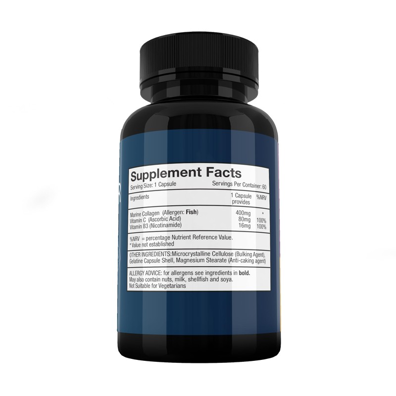 ALPHACUR Advanced Nerve Support Supplement – Marine Collagen, Vitamin C
