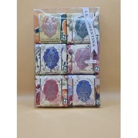 LA FLORENTINA Variety Soap 6 Pack, Agrumi de Boboli, Acqua Di Magnolia, Lavender, Peonia Arborea, Melograno, Iris Florentina, 3.7 Oz Each Bar, Imported from Italy
