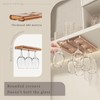 AQJUNONG 2Pack Wine Glass Rack, Punch-free Stemware Rack for Kitchen