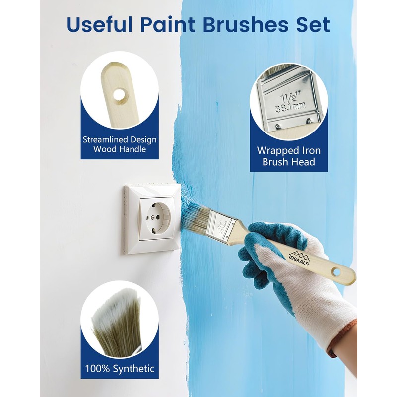 32PCS Paint Roller Kit with Extension Pole - 2 to
