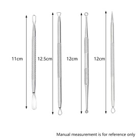Geebymol Blackhead Tool Kit, Stainless Steel Spot Treatment Tools for Acne, Pimples, Whiteheads - Pimple Popper Tool Kit, Whitehead Removal
